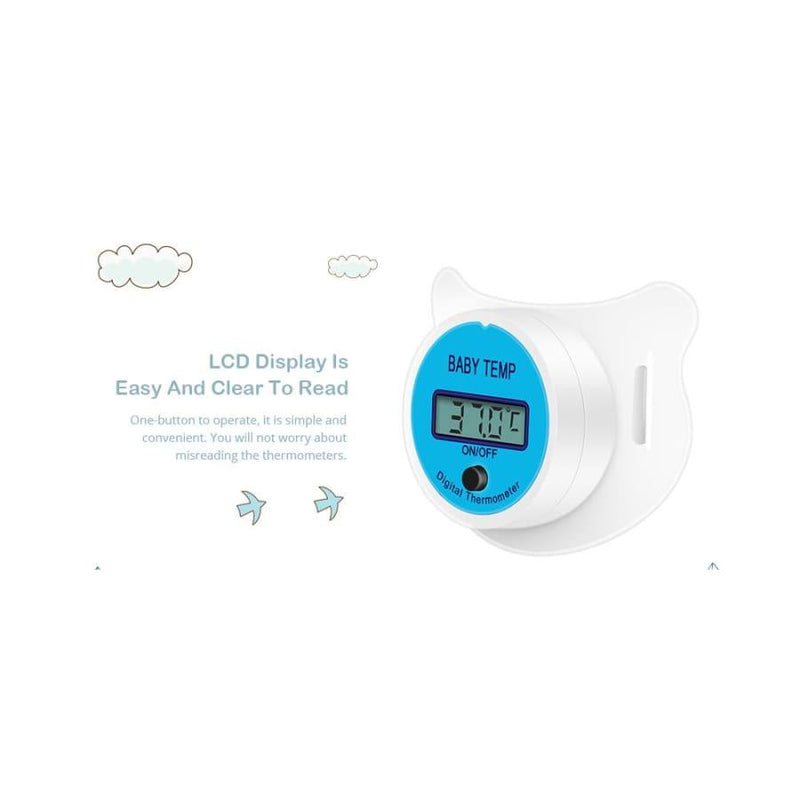 Baby Pacifier Thermometer with LCD Display - Clauve