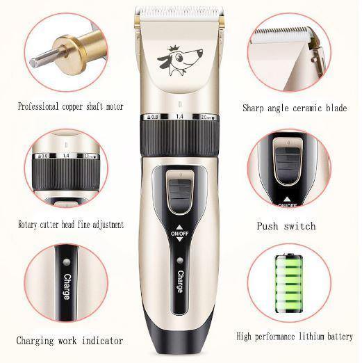 Noise-free design Pet hair clipper - Clauve