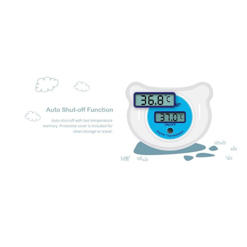 Baby Pacifier Thermometer with LCD Display - Clauve