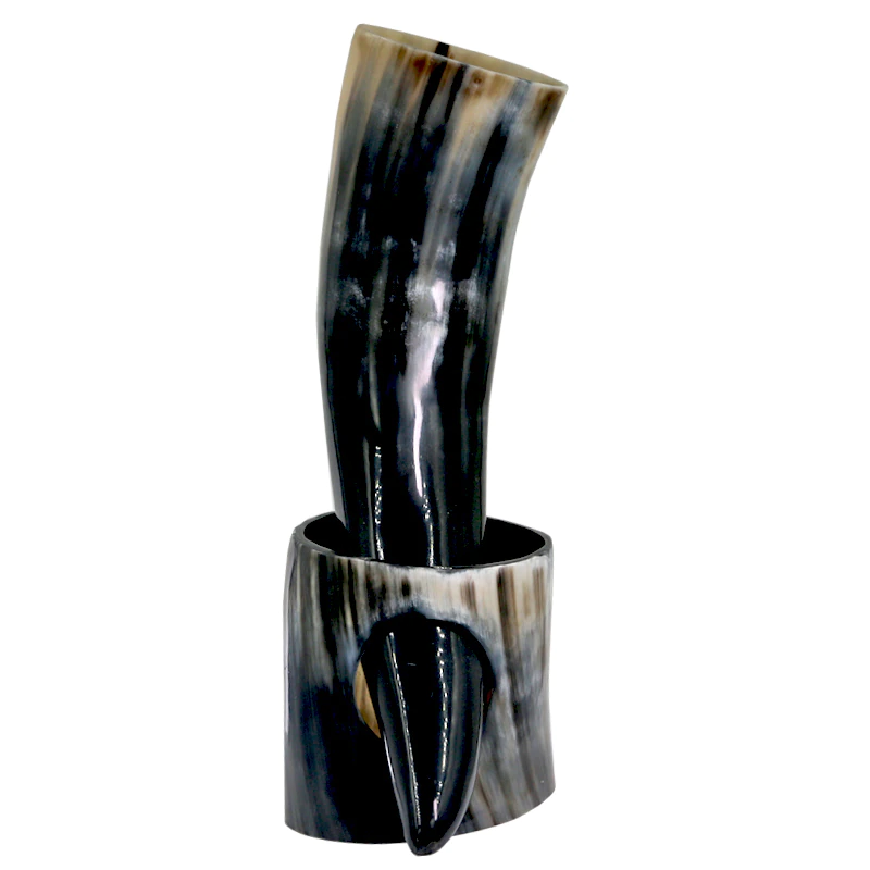 Handicrafts Viking Drinking Horn with Stand