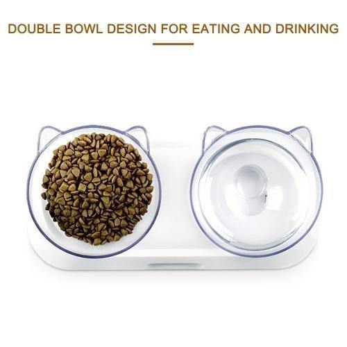 Neck Protection Feeding Bowl for Cats - Clauve